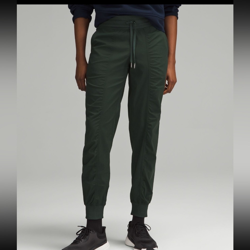 Lululemon Athletica Deep Green Dance Studio Mid-rise full length joggers
